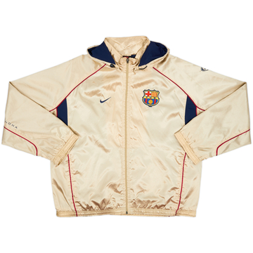 2001-02 Barcelona Nike Hooded Rain Jacket - 9/10 - (M)