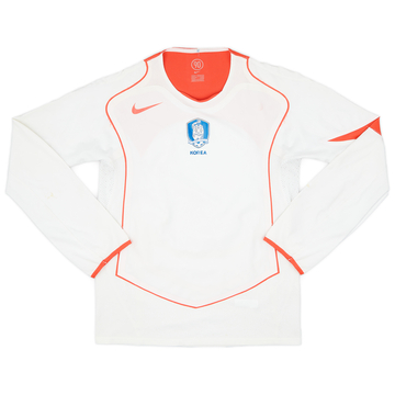 2004-06 South Korea Player Issue Away L/S Shirt - 9/10 - (S)