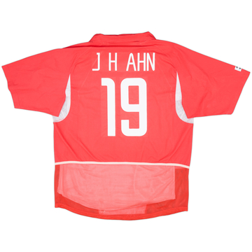 2002-03 South Korea Player Issue Home Shirt J.H.Ahn #19 - 7/10 - (XL)