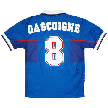 1997-99 Rangers Home Shirt Gascoigne #8 - 9/10 - (XS)