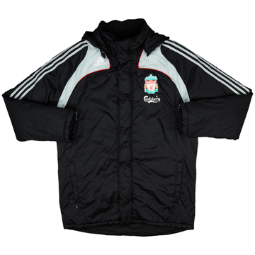 2008-09 Liverpool adidas Padded Bench Coat - 8/10 - (L)