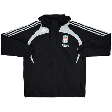 2008-09 Liverpool adidas Hooded Rain Jacket - 7/10 - (L)