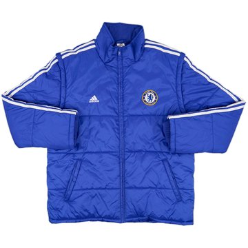2013-14 Chelsea adidas Padded Bench Coat - 8/10 - (L)