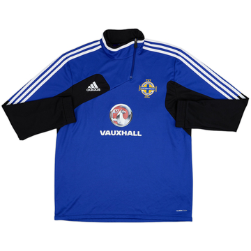 2012-13 Northern Ireland adidas 1/4 Zip Drill Top - 8/10 - (XL)