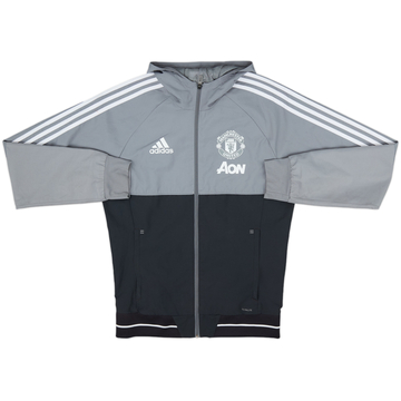 2017-18 Manchester United adidas Hooded Track Jacket - 5/10 - (S)
