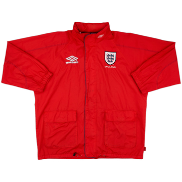 1998-00 England Umbro Hooded Rain Jacket - 7/10 - (L)