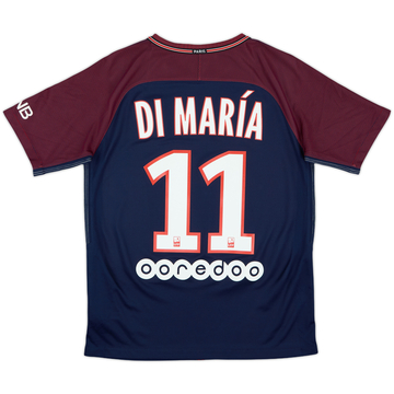 2017-18 Paris Saint-Germain Home Shirt Di Maria #11 - 8/10 - (XL.Boys)