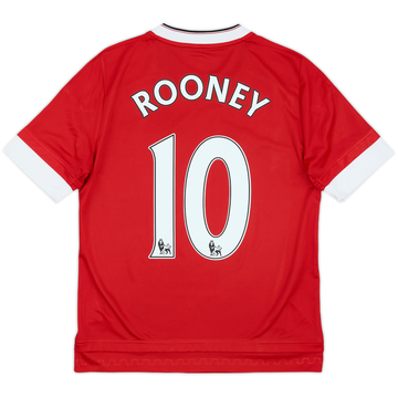 2015-16 Manchester United Home Shirt Rooney #10 - 6/10 - (L.Boys)