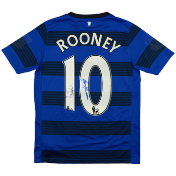 2011-13 Manchester United Signed Away Shirt Rooney #10 - 5/10 - (L.Boys)