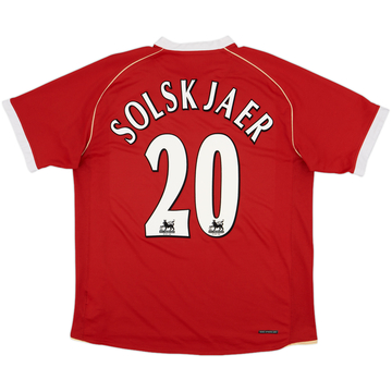 2006-07 Manchester United Home Shirt Solskjaer #20 - 7/10 - (S)