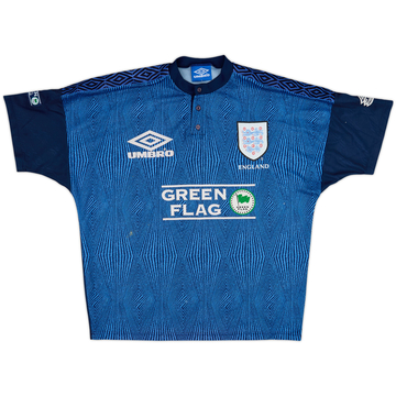 1996-98 England Player Issue Umbro Training Shirt - 7/10 - (L)