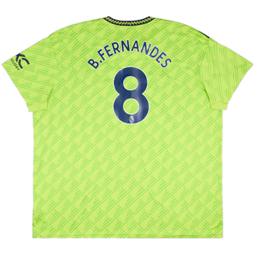 2022-23 Manchester United Third Shirt B.Fernandes #8 - 7/10 - (4XL)