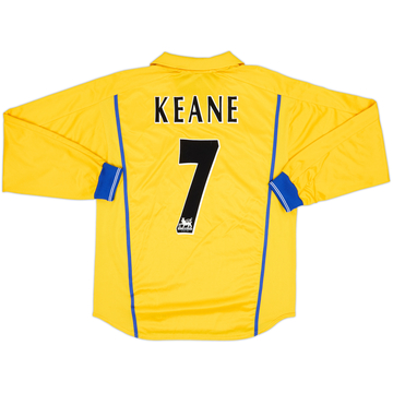 2000-02 Leeds United Away L/S Shirt Keane #7 - 8/10 - (L)