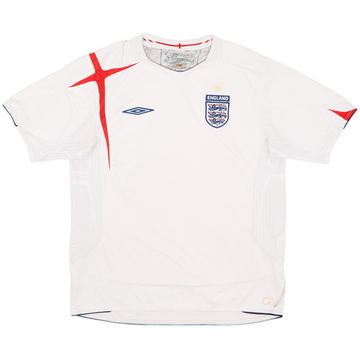2005-07 England Home Shirt - 5/10 - (L)