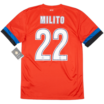 2012-13 Inter Milan Away Shirt Milito #22 (S)