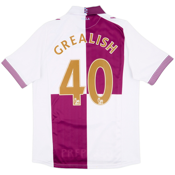 2013-14 Aston Villa Away Shirt Grealish #40 - 6/10 - (M)