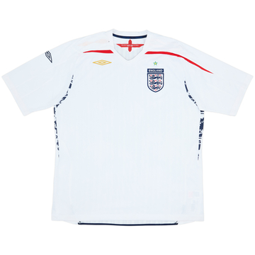 2007-09 England Home Shirt - 5/10 - (XXL)