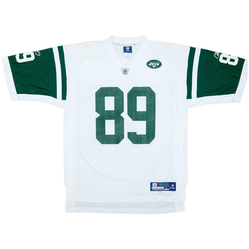 2008-10 New York Jets Cotchery #89 Reebok On Field Away Jersey - 7/10 - (L)