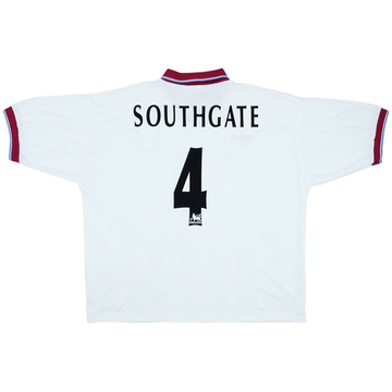 1996-98 Aston Villa Away Shirt Southgate #4 - 8/10 - (XXL)
