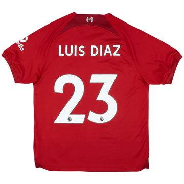 2022-23 Liverpool Home Shirt Luis Diaz #23 - 10/10 - (M)