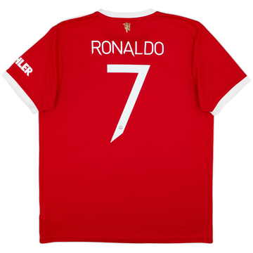 2021-22 Manchester United Home Shirt Ronaldo #7 - 6/10 - (XL)
