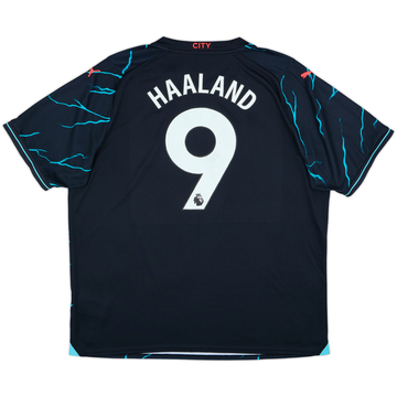2023-24 Manchester City Third Shirt Haaland #9 - 5/10 - (XXL)