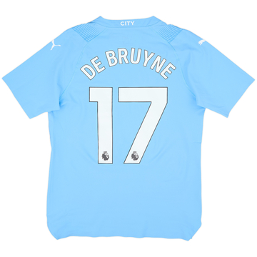 2023-24 Manchester City Authentic Home Shirt De Bruyne #17 (S)
