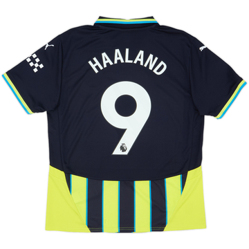 2024-25 Manchester City Away Shirt Haaland #9 - 8/10 - (L)