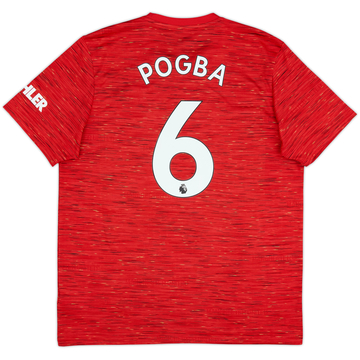 2020-21 Manchester United Home Shirt Pogba #6 - 9/10 - (XL)