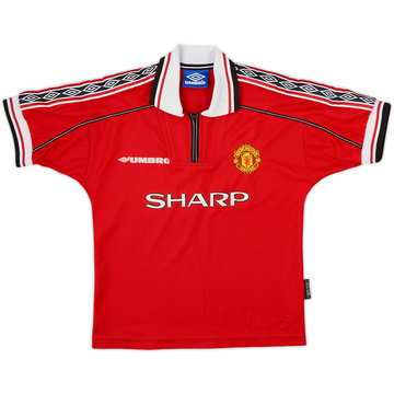 1998-00 Manchester United Home Shirt - 8/10 - (S.Boys)