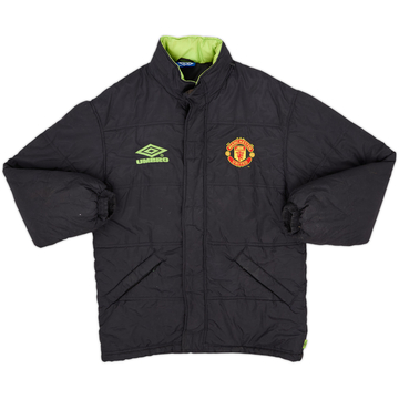 1998-99 Manchester United Umbro Padded Bench Coat - 7/10 - (S)