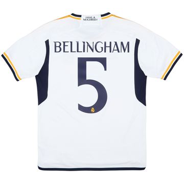 2023-24 Real Madrid Home Shirt Bellingham #5 - 6/10 - (M)