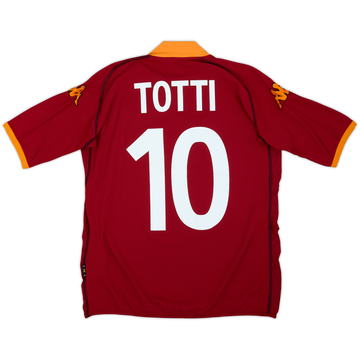 2002-03 Roma Home Shirt Totti #10 - 6/10 - (M)