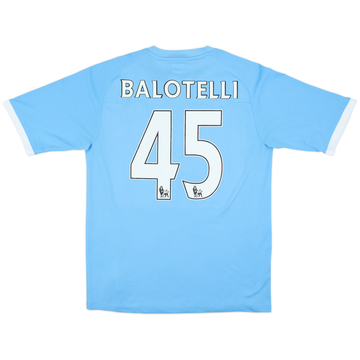 2010-11 Manchester City Home Shirt Balotelli #45 - 6/10 - (L)