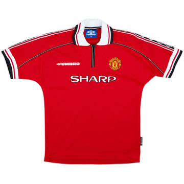1998-00 Manchester United Home Shirt - 8/10 - (L.Boys)