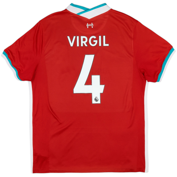 2020-21 Liverpool Home Shirt Virgil #4 - 5/10 - (XL)