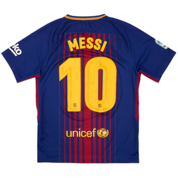 2017-18 Barcelona Home Shirt Messi #10 - 5/10 - (S)