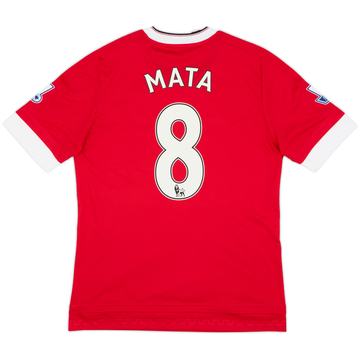 2015-16 Manchester United Home Shirt Mata #8 - 8/10 - (XL.Boys)