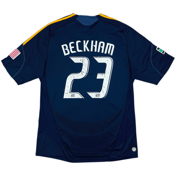 2009-11 LA Galaxy Authentic Away Shirt Beckham #23 - 5/10 - (XL)