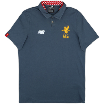 2017-18 Liverpool New Balance Polo Shirt - 9/10 - (M)