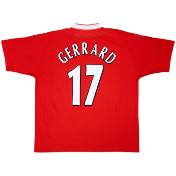 2002-04 Liverpool Home Shirt Gerrard #17 - 7/10 - (XL)