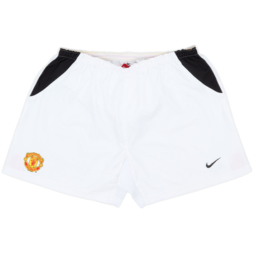 2002-04 Manchester United Home Shorts - 8/10 - (L)