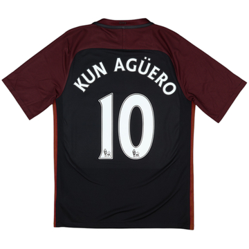 2016-17 Manchester City Away Shirt Kun Aguero #10 - 10/10 - (S)