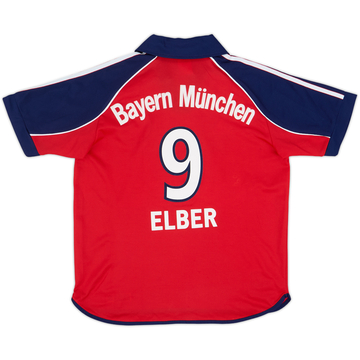 1999-01 Bayern Munich Home Shirt Elber #9 - 6/10 - (Y)