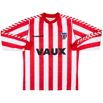 1988-91 Sunderland Home L/S Shirt - 6/10 - (XL)