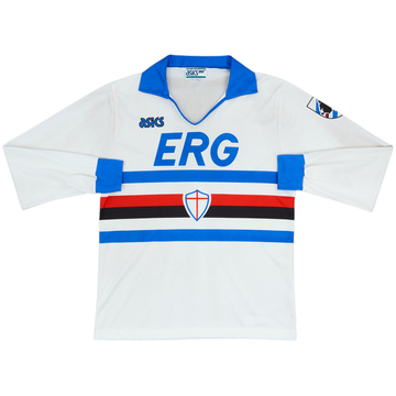 1990-92 Sampdoria Away L/S Shirt #10 - 6/10 - (M)