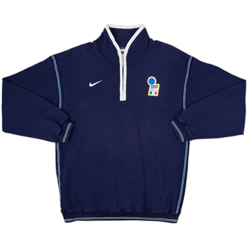 1996-97 Italy Nike 1/4 Zip Training Top - 8/10 - (S)