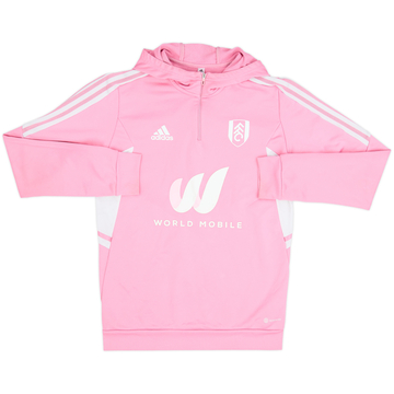 2022-23 Fulham adidas Hooded 1/4 Zip Drill Top - 7/10 - (M)