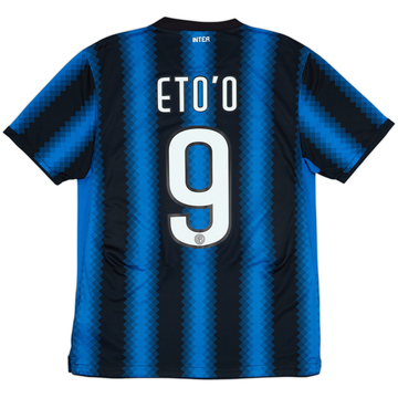 2010-11 Inter Milan Home Shirt Eto'o #9 - 6/10 - (M)