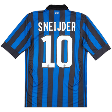 2011-12 Inter Milan Home Shirt Sneijder #10 - 7/10 - (S)